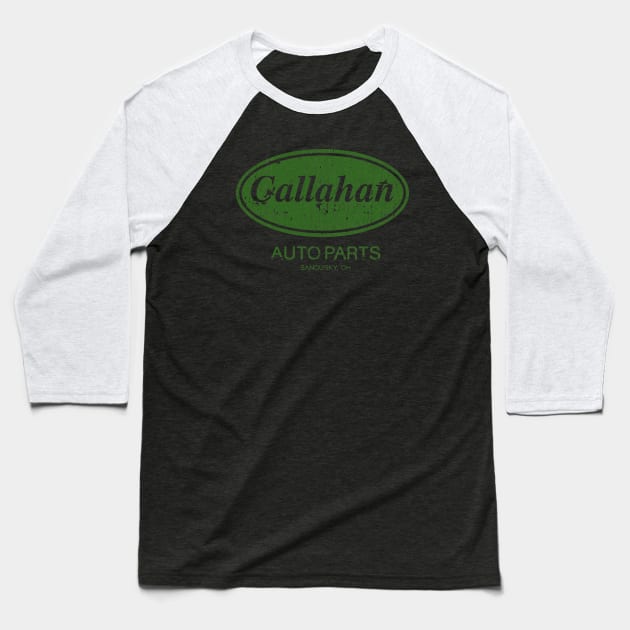 VINTAGE -  Callahan Auto Parts Green Baseball T-Shirt by jandamuda99